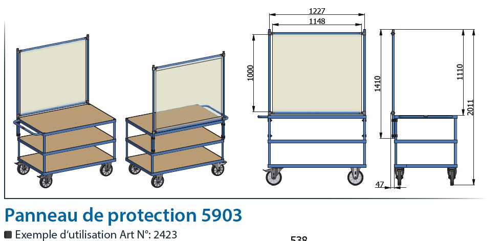 Covid 19 : Panneaux de protection anti-infection