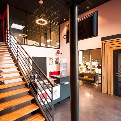 cloison modulaire bord de vide garde corps